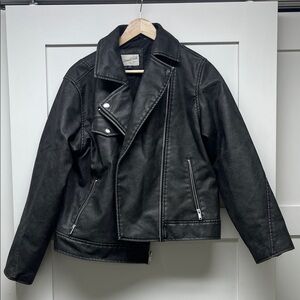 Universal Thread Charcoal Faux Leather Jacket